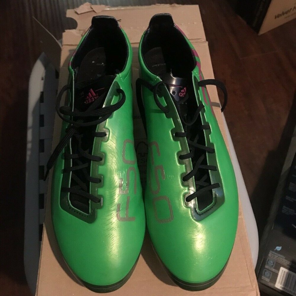 Adidas F50 Adizero 2011. Green/Black/Pink Size 11
